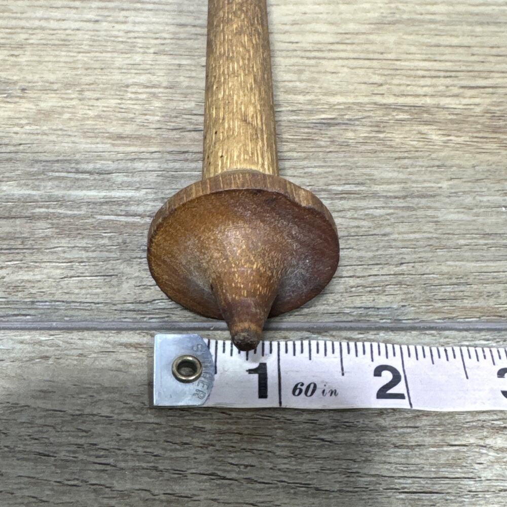 Antique Wooden Spinning Spool Needle - Picture 11 of 13